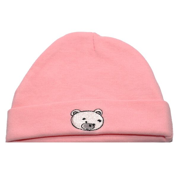 כובע תינוק דובי ורוד