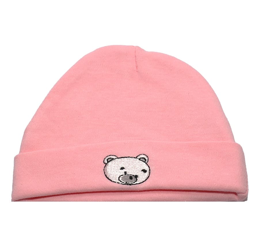 כובע תינוק דובי ורוד