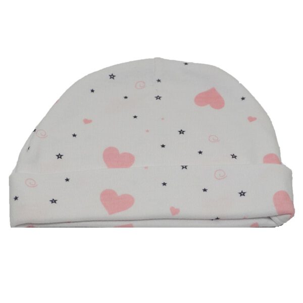 כובע תינוק לבבות