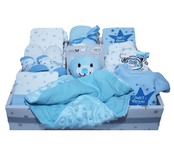 מארז לידה בקופסא Sweet Dreams | כחול